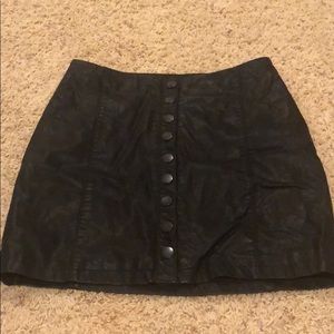 Free people feaux leather skirt